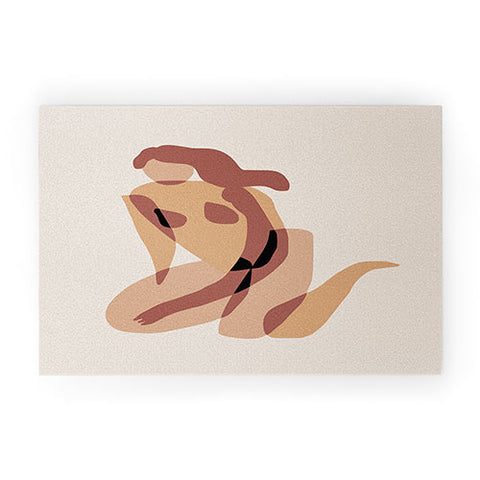 Little Dean Terracotta nude Welcome Mat