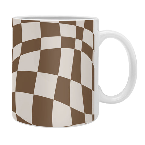 Little Dean Wavy brown checker Coffee Mug