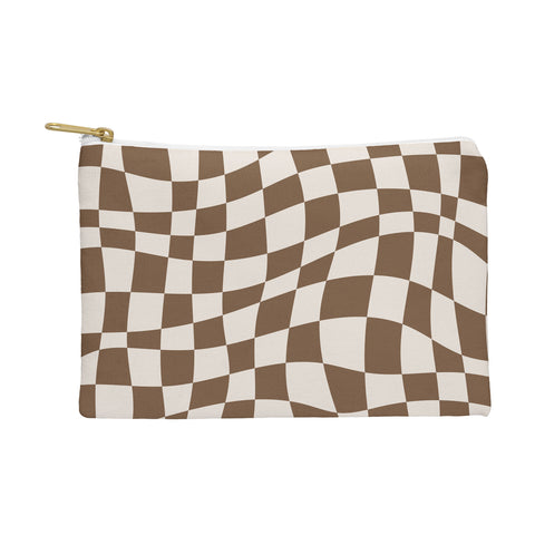 Little Dean Wavy brown checker Pouch