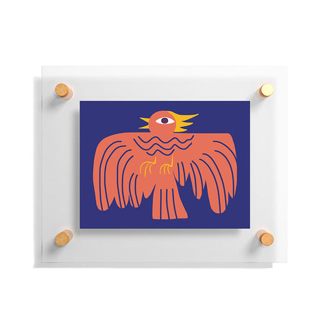 Little Dean Whimsical phoenix Floating Acrylic Print