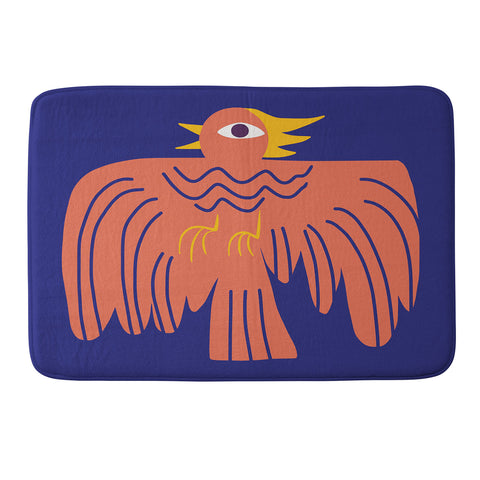 Little Dean Whimsical phoenix Memory Foam Bath Mat