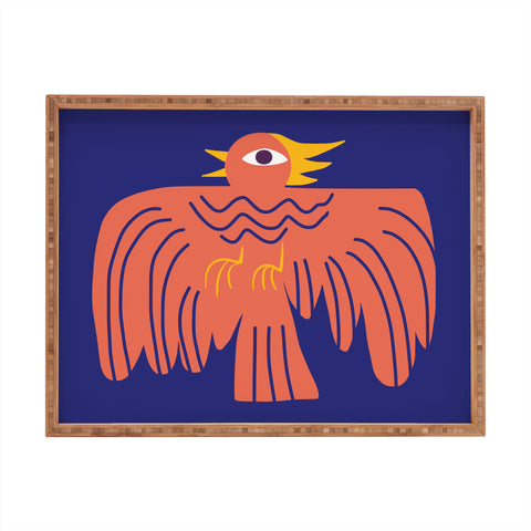 Little Dean Whimsical phoenix Rectangular Tray