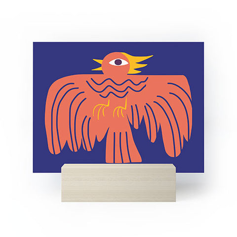 Little Dean Whimsical phoenix Mini Art Print