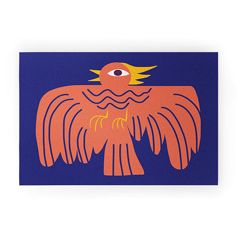 Little Dean Whimsical phoenix Welcome Mat