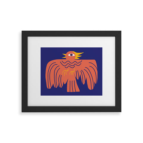Little Dean Whimsical phoenix Framed Art Print