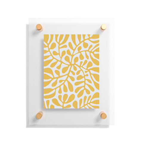 Little Dean Yellow crawler pattern Floating Acrylic Print