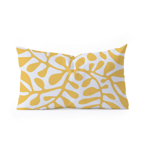 Little Dean Yellow crawler pattern Oblong Throw Pillow