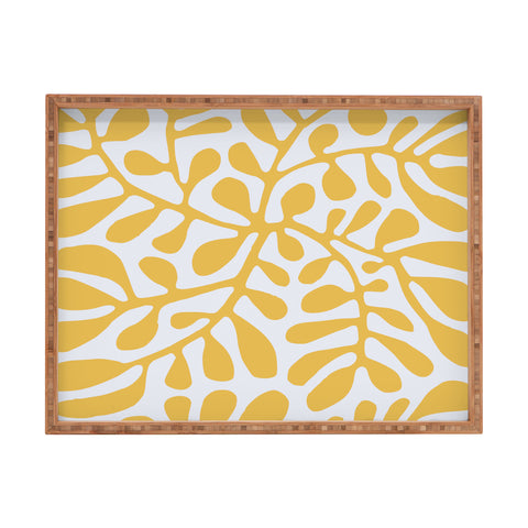 Little Dean Yellow crawler pattern Rectangular Tray