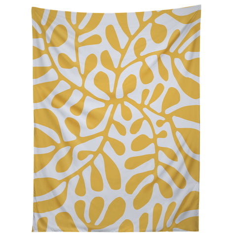 Little Dean Yellow crawler pattern Tapestry