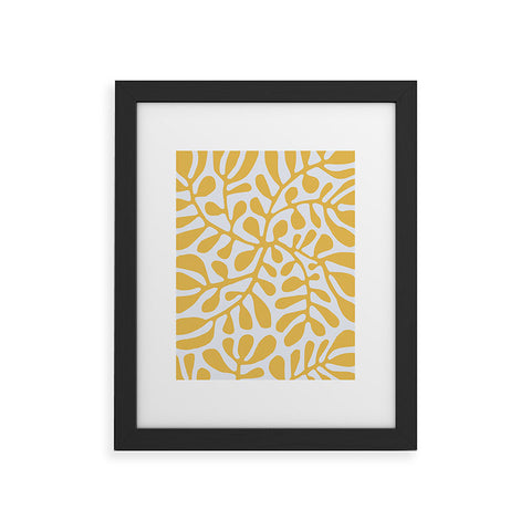 Little Dean Yellow crawler pattern Framed Art Print