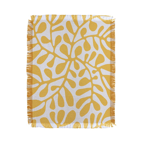 Little Dean Yellow crawler pattern Throw Blanket