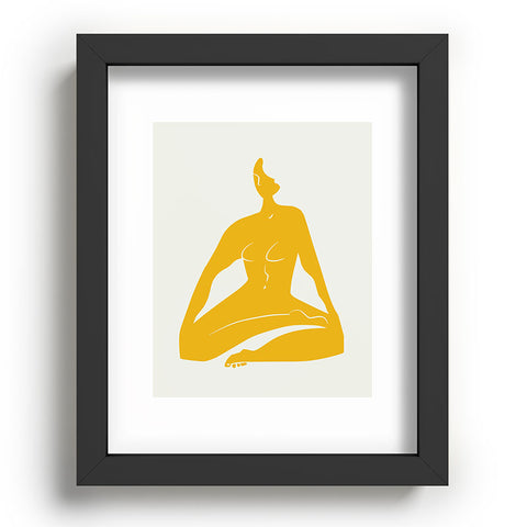 Little Dean Zen nude in yellow Recessed Framing Rectangle