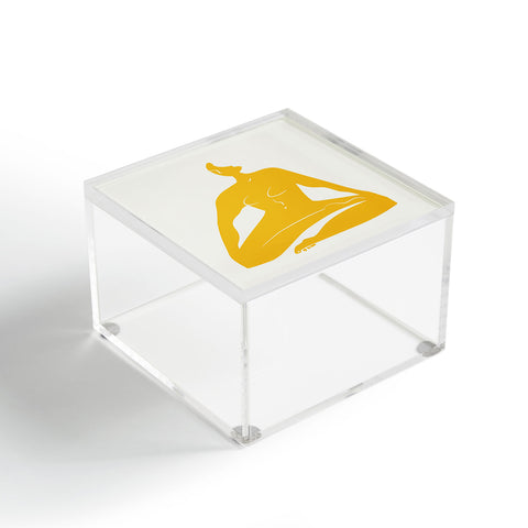 Little Dean Zen nude in yellow Acrylic Box