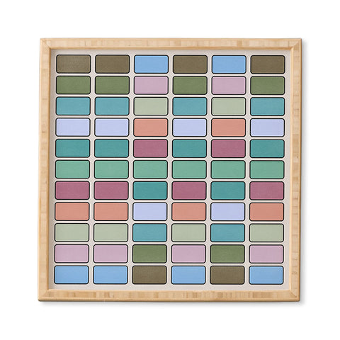 Lola Terracota 80s arcade motherboard pattern Framed Wall Art