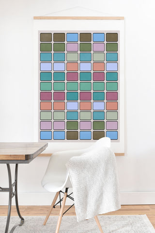 Lola Terracota 80s arcade motherboard pattern Art Print And Hanger