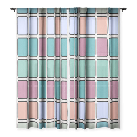 Lola Terracota 80s arcade motherboard pattern Sheer Non Repeat