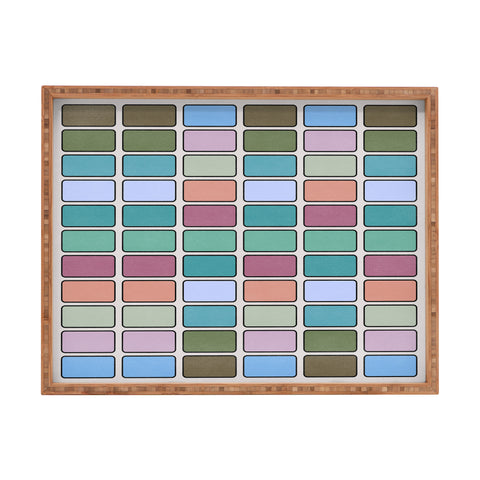 Lola Terracota 80s arcade motherboard pattern Rectangular Tray