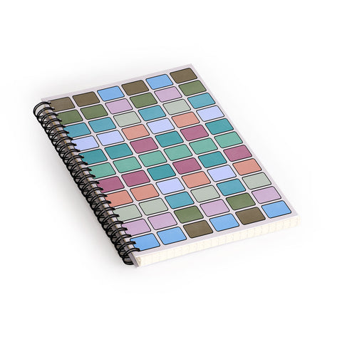 Lola Terracota 80s arcade motherboard pattern Spiral Notebook