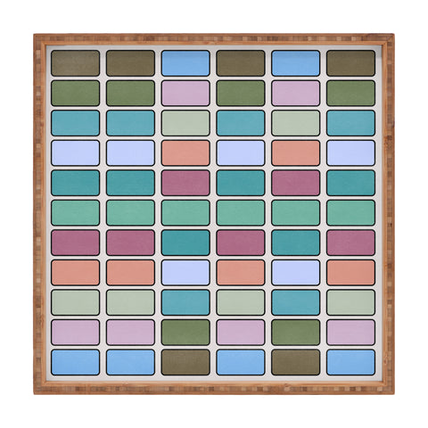 Lola Terracota 80s arcade motherboard pattern Square Tray