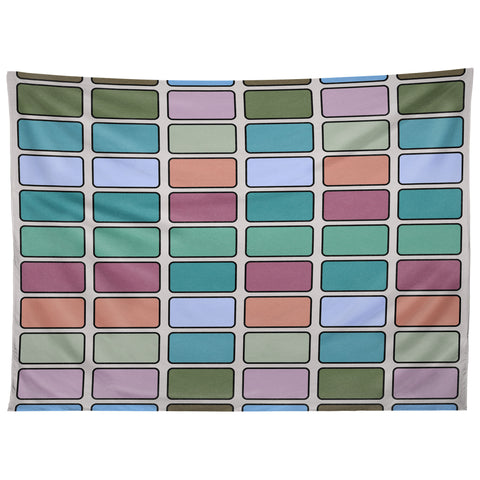 Lola Terracota 80s arcade motherboard pattern Tapestry