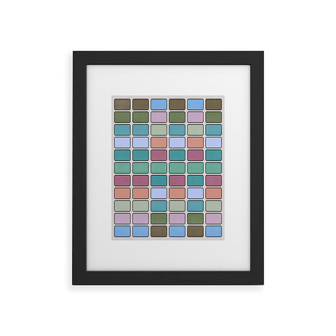 Lola Terracota 80s arcade motherboard pattern Framed Art Print