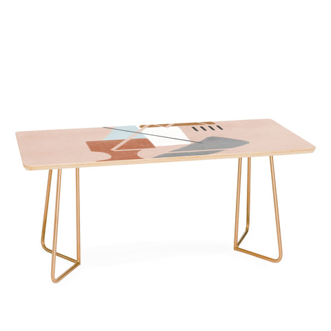 Lola Terracota Abstract 124 Coffee Table