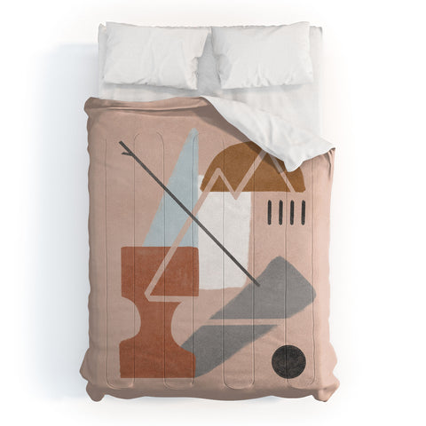 Lola Terracota Abstract 124 Comforter