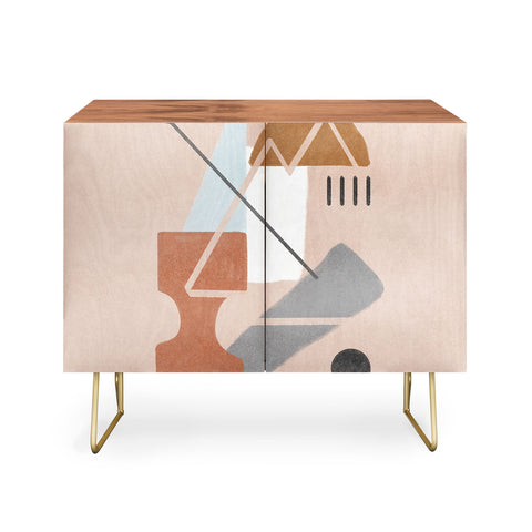 Lola Terracota Abstract 124 Credenza
