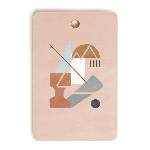 Lola Terracota Abstract 124 Cutting Board Rectangle