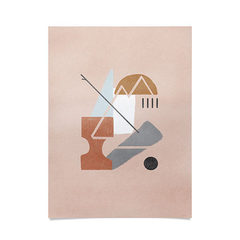 Lola Terracota Abstract 124 Poster