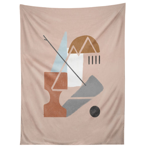 Lola Terracota Abstract 124 Tapestry