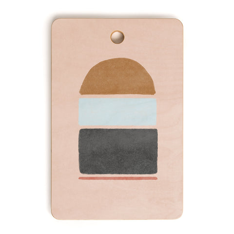 Lola Terracota Abstract interaction 123 Cutting Board Rectangle