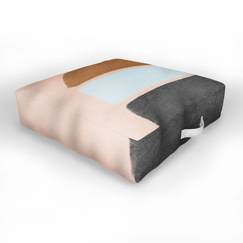 Lola Terracota Abstract interaction 123 Outdoor Floor Cushion