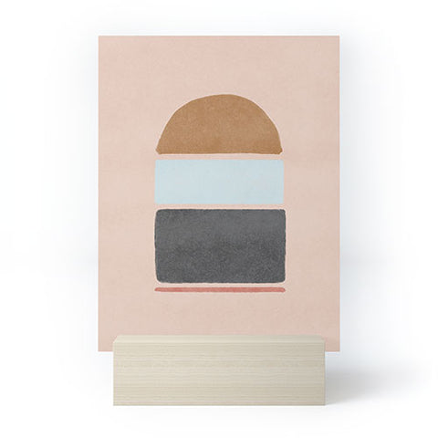 Lola Terracota Abstract interaction 123 Mini Art Print