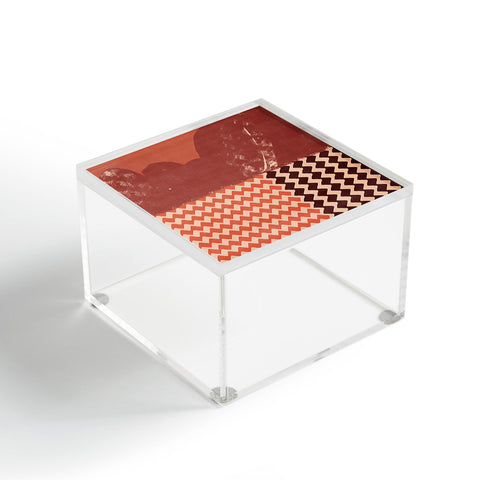 Lola Terracota Abstraction in terracotta Acrylic Box
