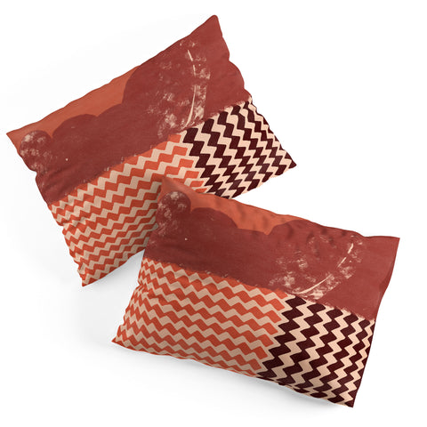 Lola Terracota Abstraction in terracotta Pillow Shams
