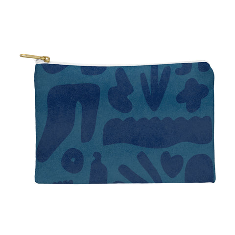 Lola Terracota Blue and powerful design Pouch