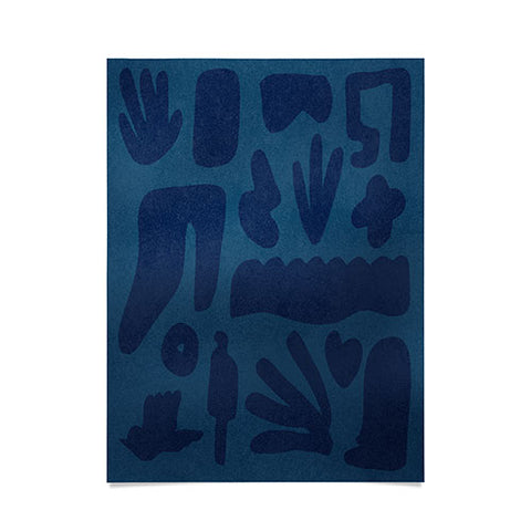 Lola Terracota Blue and powerful design Poster