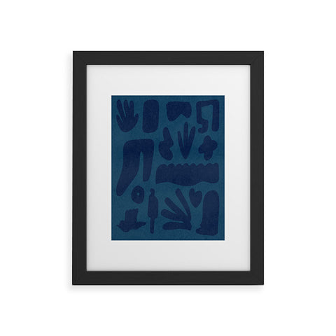 Lola Terracota Blue and powerful design Framed Art Print