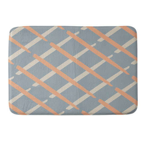 Lola Terracota Classic line pattern 444 Memory Foam Bath Mat