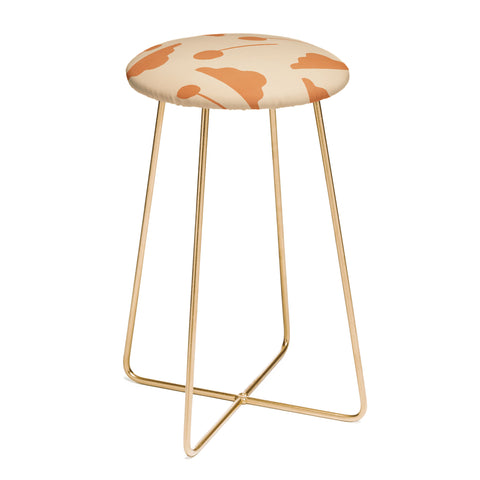 Lola Terracota Clouds and lollipops earth tones Counter Stool