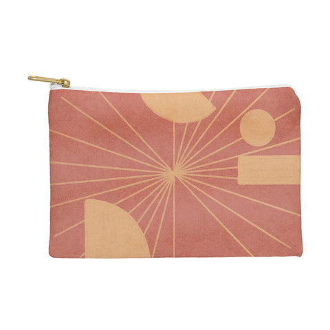 Lola Terracota Geometrical shapes moving Pouch