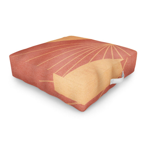 Lola Terracota Geometrical shapes moving Outdoor Floor Cushion