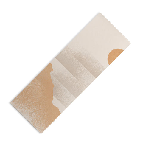 Lola Terracota Minimal sunset in earth tones Yoga Mat