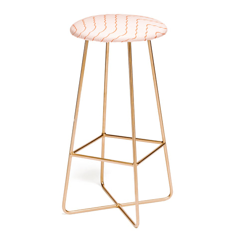 Lola Terracota Minimal waves 541 Bar Stool