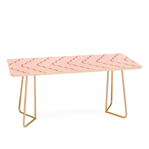 Lola Terracota Minimal waves 541 Coffee Table