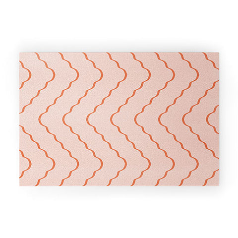 Lola Terracota Minimal waves 541 Welcome Mat
