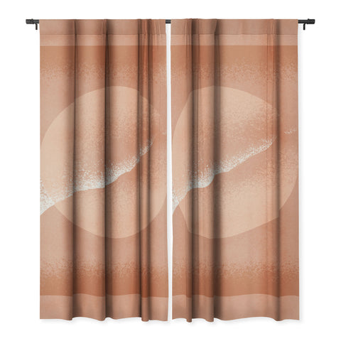 Lola Terracota Minimalistic terracotta grainy Blackout Non Repeat