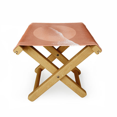 Lola Terracota Minimalistic terracotta grainy Folding Stool