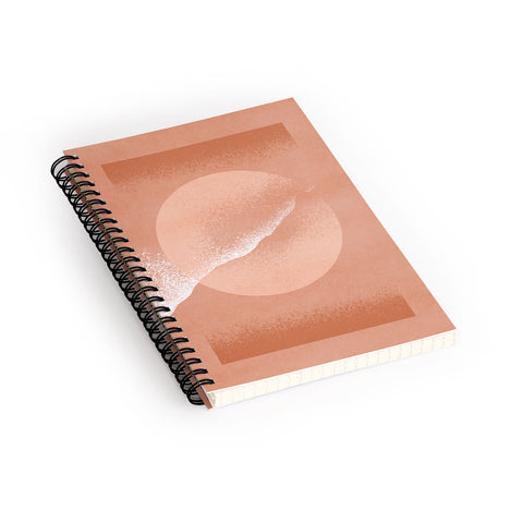 Lola Terracota Minimalistic terracotta grainy Spiral Notebook